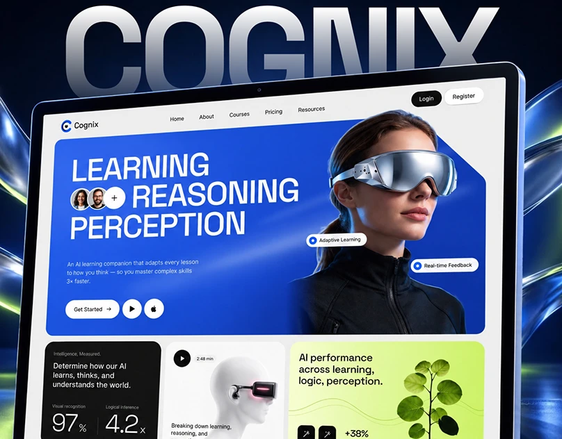Case study title card for UrbanFit Studio, a WordPress redesign with Meta marketing
